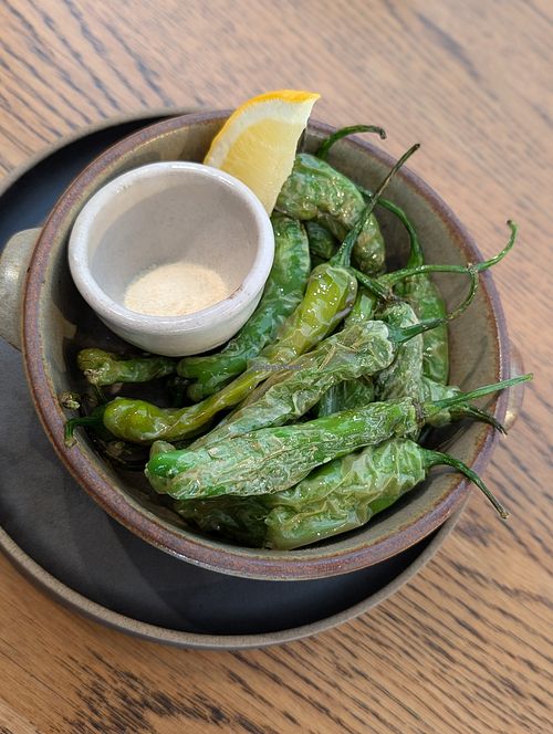 Shishitos at ippudo V in Brooklyn