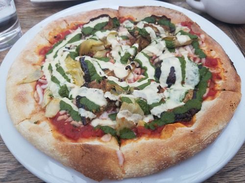 Artichoke, Parmesan Pizza at Sage Bistro - Cloud Kitchen in Culver City