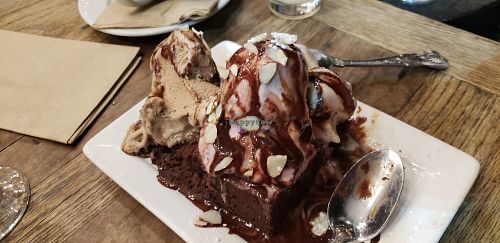 brownie sundae. decadent at Sage Bistro - Cloud Kitchen in Culver City