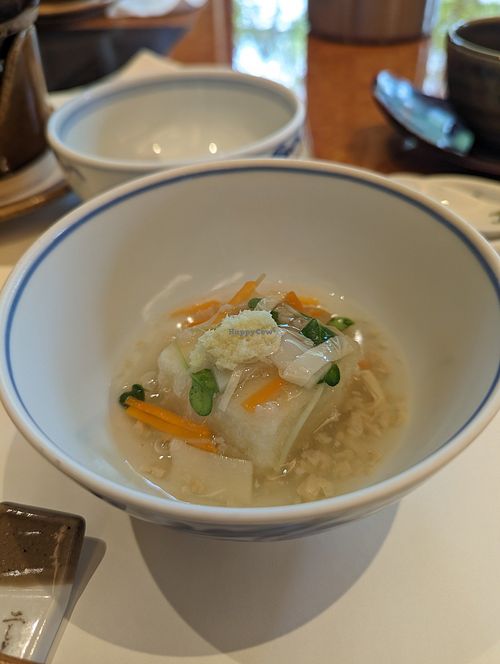 豆乳餅野菜あんかけ at Ume no Hana Matsuyama store - 梅の花 松山店 in Matsuyama