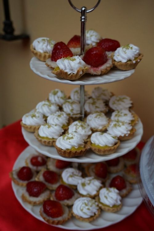 Mini tartelettes (catered)  at Pacchamama in Lima