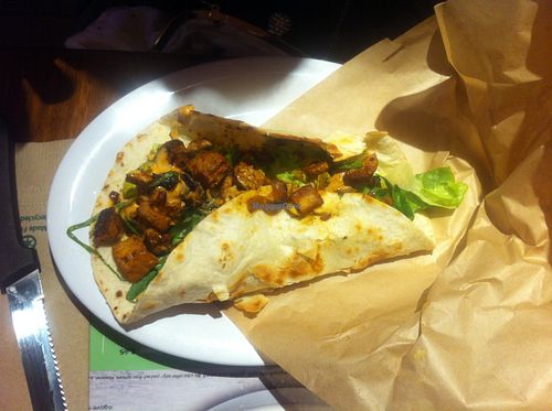 A BBQ wrap at Veggie Grill by Next Level - Downtown in Seattle
