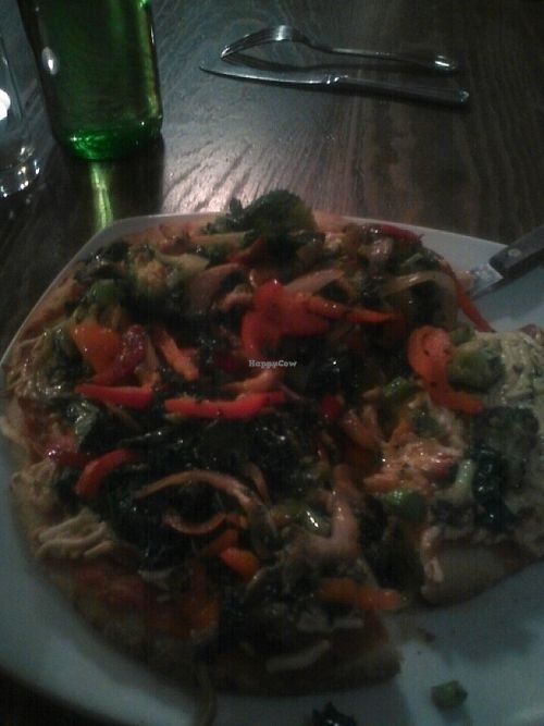 Veggie Pizza - delicious! at Veggie Grill by Next Level - Downtown in Seattle