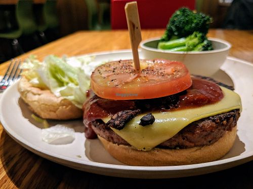 Steakhouse Burger at Veggie Grill by Next Level - Downtown in Seattle