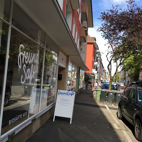 outside at FreundSaft in Freiburg