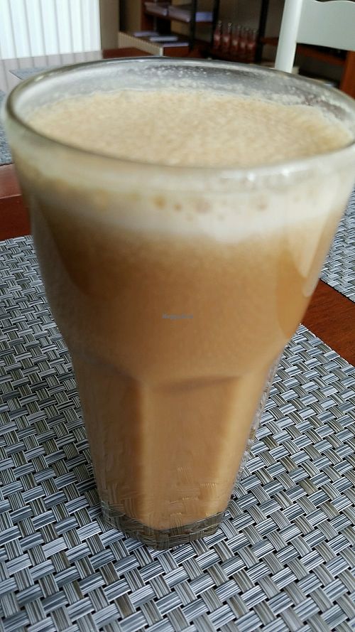 cacao coco-milk at Raw Cafe in Lima