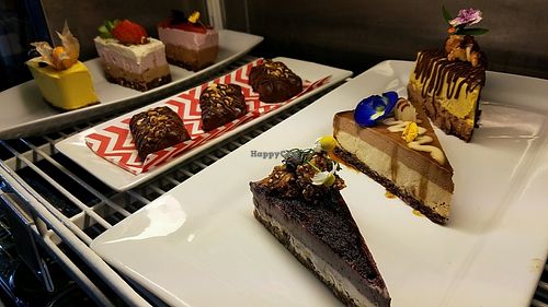 many raw desserts at Raw Cafe in Lima