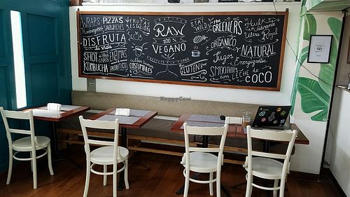 seating at Raw Cafe in Lima