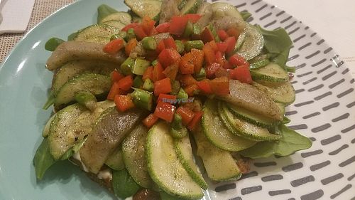 pizza del huerto at Raw Cafe in Lima