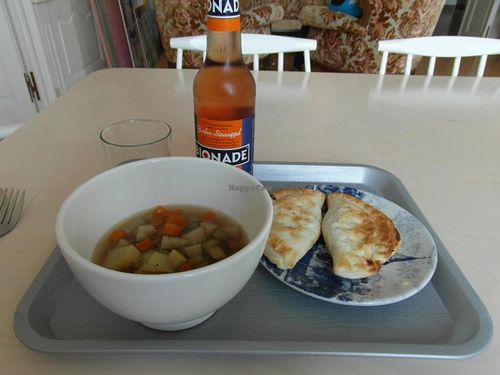 AM14, Luxembourg - soup and pocket pies at AM14 in Luxembourg City