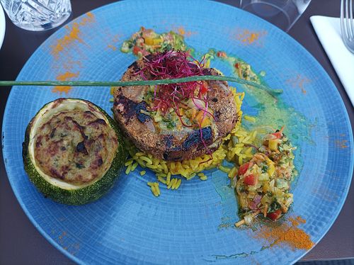 Assiette vegan at Courtine in Le Mans
