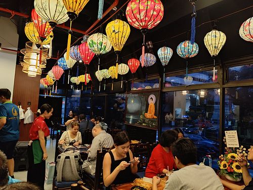 interior decor at MOON CHAY in Central Singapore