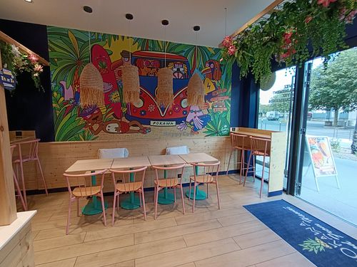 Inside at Pokawa in Blois