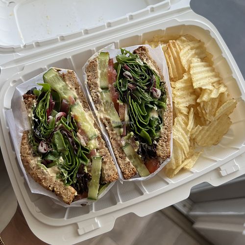 veggie sandwich! really good flavors and textures!! not just random veggies thrown together, actually tasted like a complete meal  at Ali'i Coffee in Honolulu