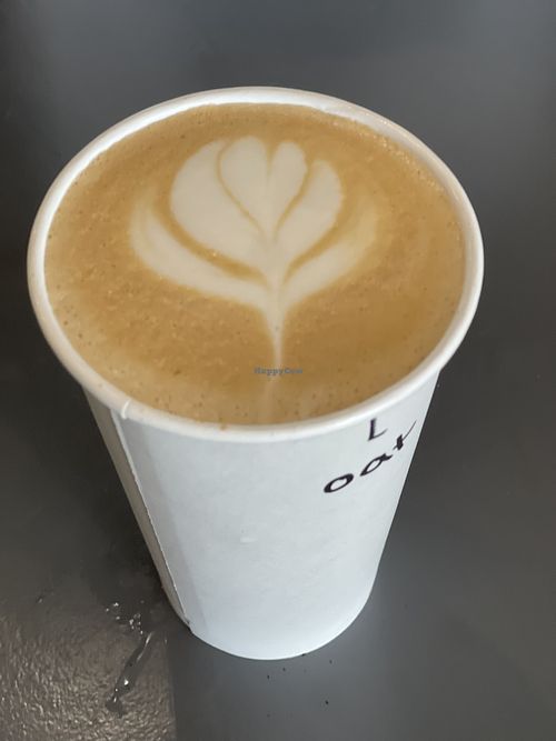 Oat latte   at Harbor Fox Coffee Bar in West Dennis