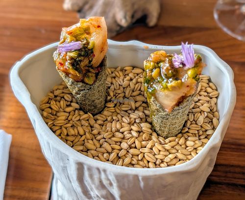 Amuse bouche at Eden Hill Restaurant in Seattle