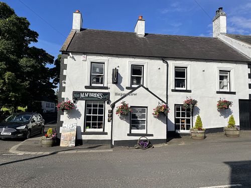 Outside of pub  at Mary McBride's in Cushendun