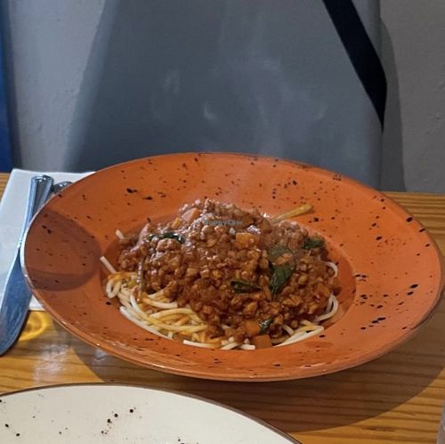 Vegan Spaghetti Bolognese   at Mary McBride's in Cushendun