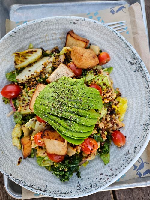 Quinoa avocado salad (made vegan at Mendocino Farms in Porter Ranch