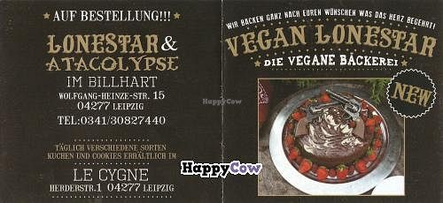 flyer 1 at Vegan Lonestar in Leipzig