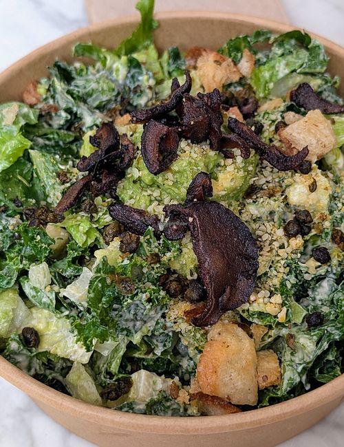 Kale Caesar salad at chloe in New York City