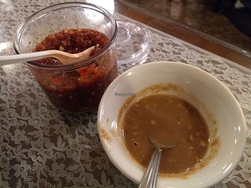 dipping sauces at An Hy Quan in Albuquerque