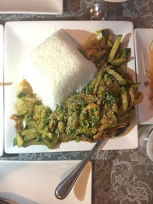 Mock pork with cashew. Sauce is delish!! at An Hy Quan in Albuquerque