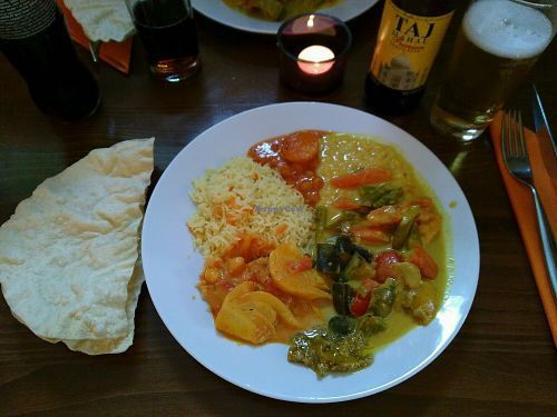 choice from the buffet at Vanakkam in Bern