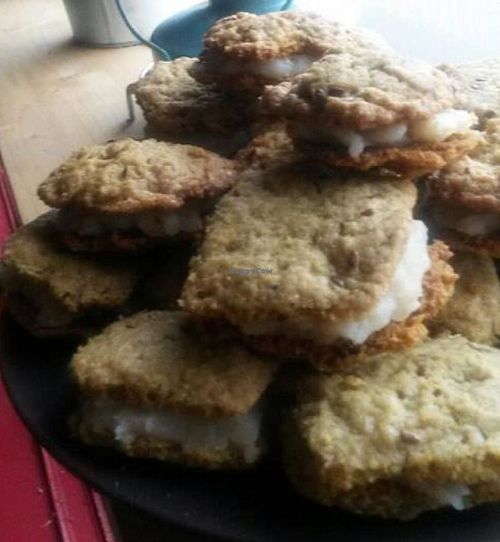 rosemary-lemon cookies at Vegan Bar in Bratislava
