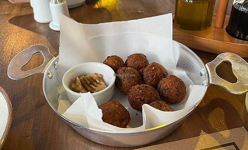 Chickpea fritters at Barko Tavern Restaurant in Milos