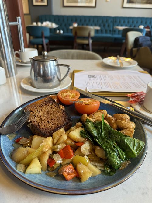 The Vegan Breakfast (it’s huge!)   at The Wolff Grill Restaurant in Belfast