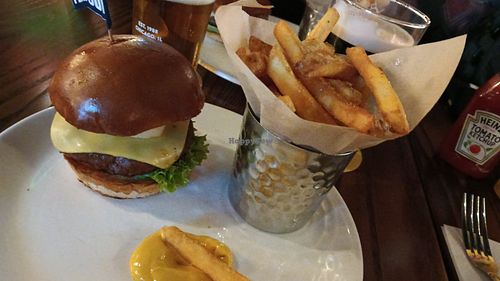 Moving Mountains Burger at Hard Rock Cafe - Picadilly Circus in West London