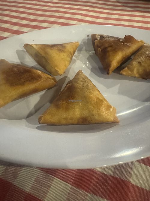 Vegan samosas   at India Palace Restaurant  in Langkawi