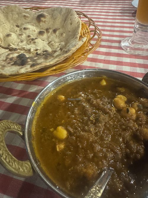 Vegan channa masala curry   at India Palace Restaurant  in Langkawi