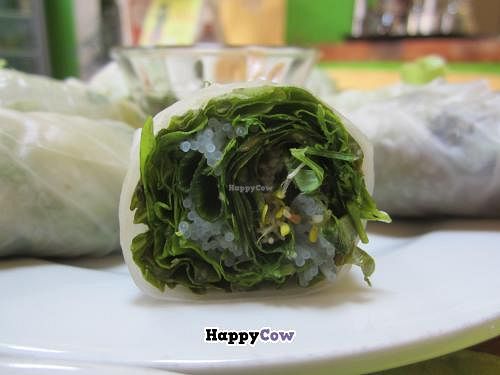 Vietnamese spring rolls at El Milenio in Tepoztlan