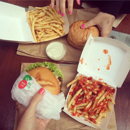 burger time  at Lord of the Fries in Sydney