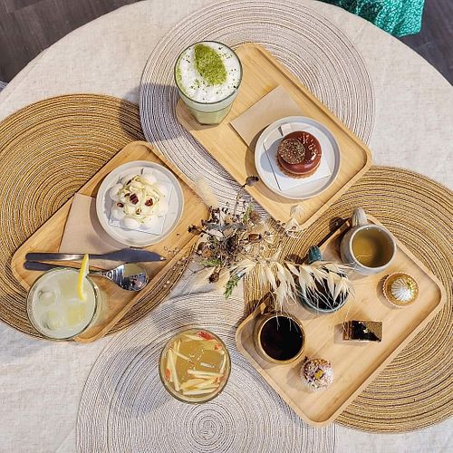 Gluten free pastry and lactose free drink at Chabana in Narbonne