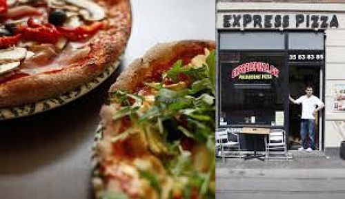 
www.expresspizza.dk 

Has Provet their burger some twice, which decided is also among the better (til et pizzaria), it is and will be their pizz at Express Pizza in Copenhagen