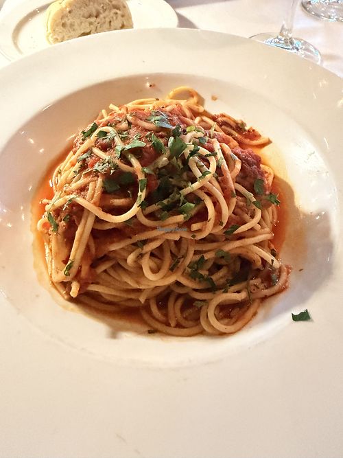 Spaghetti marinara  at Vinny's Ristorante in Friday Harbor