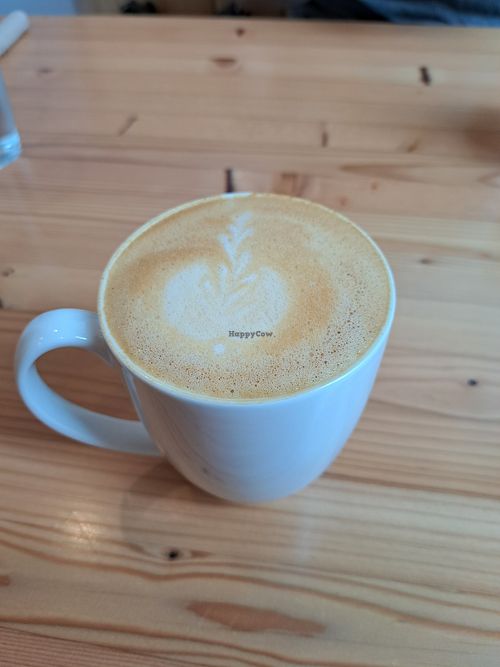 Latte at The Broken Bow in Port Alberni