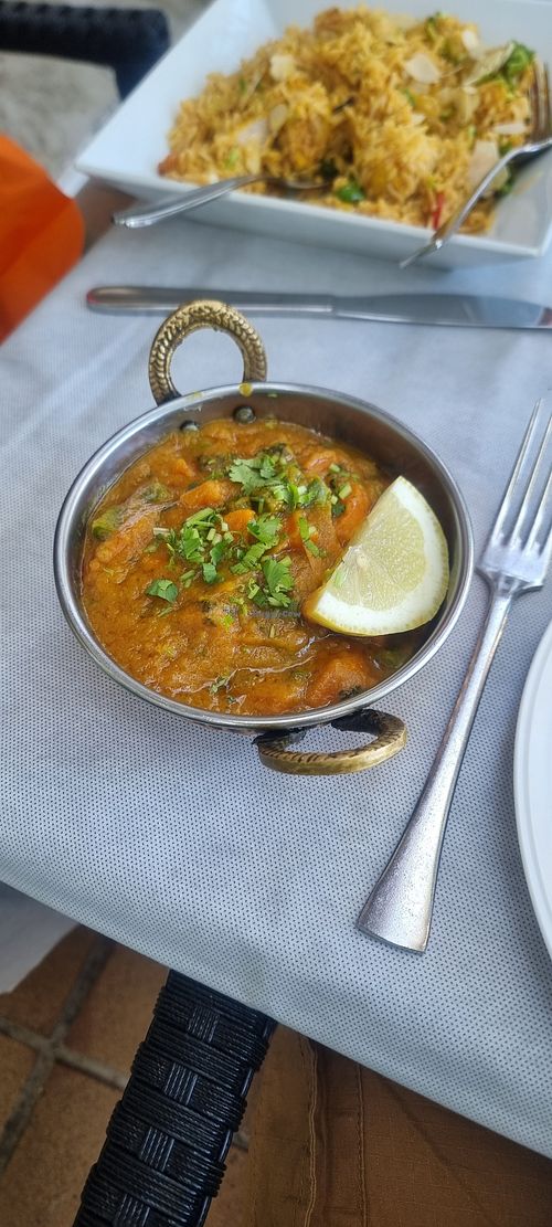 Mixed veg Bhuna at Saffron Desi in Mallorca