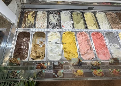 Ice cream flavors  at Paradiso Della Frutta in Bussolengo