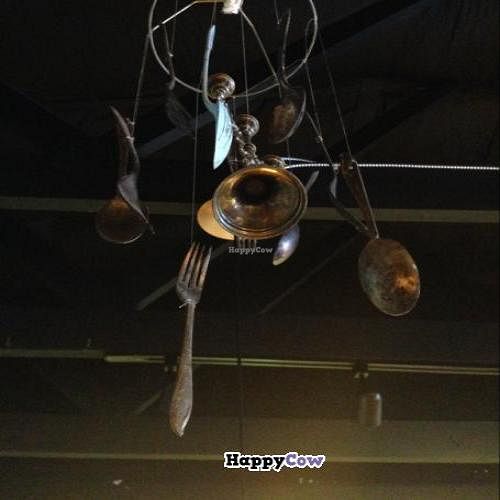 neat wind chime in the shop at Eco-Bean Organic Coffee House in Tarpon Springs