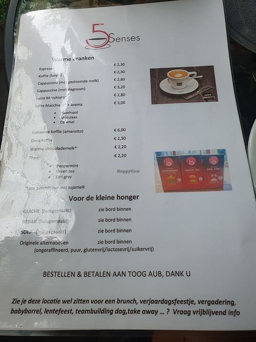 Sojamelk opties at 5 Senses in Aarschot