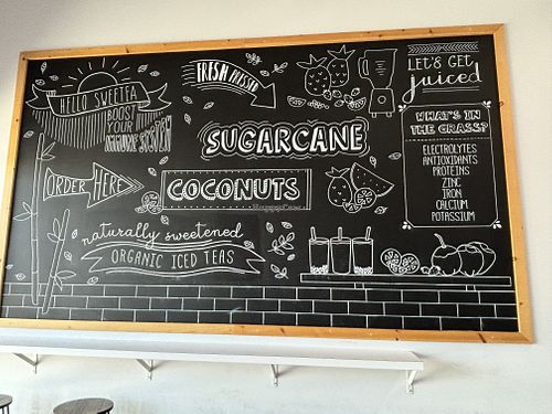 Info board  at Tallgrass Drink in Garden Grove