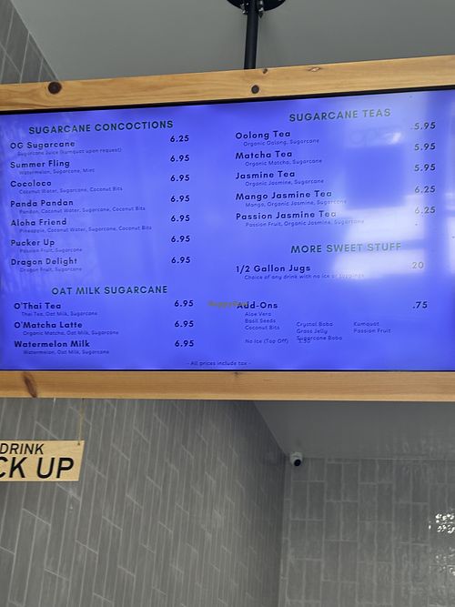 Menu  at Tallgrass Drink in Garden Grove