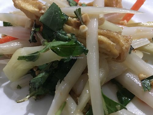 Tofu and Lotus Root Salad at Moonlight Cafe in Seattle