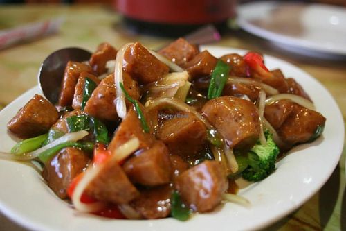 general tso chick'n at Moonlight Cafe in Seattle