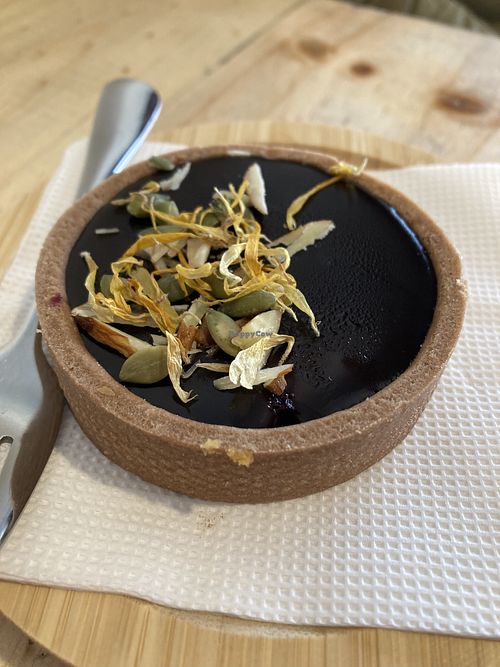 Chocoberry  at Saoco Vegan Bakery in Santiago