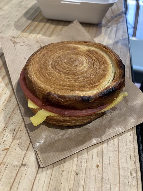 Savory option  at Saoco Vegan Bakery in Santiago